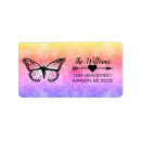 Search for rainbow butterfly return address labels Modern