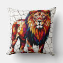 Recherche de lion coloré coussins Abstrait