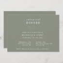 Search for eucalyptus rehearsal dinner invitations Sage green
