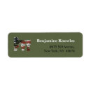 Search for military return address labels Green