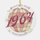 Search for 60th birthday ornaments Retro