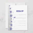 Search for silver snowflakes rsvp cards White
