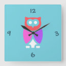 Recherche de rose hibou horloges Animal