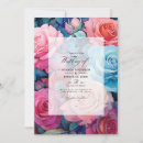 Recherche de rose bleu turquoise invitations Floral