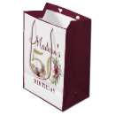 Search for burgundy floral gift bags Elegant