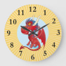 Recherche de dragon chinois horloges Rouge