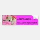 Search for adopt a dog bumper stickers Animal