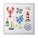 Search for lobster tiles Watercolor