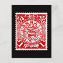 Recherche de rouge de timbre poste Vintage
