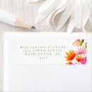 Search for orange flower return address labels Stylish