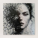 Recherche de portrait femme puzzles Blanc
