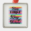 Search for first day of school ornaments Birthday for teacher