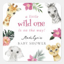 Search for jungle baby stickers Wild one