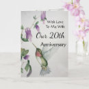 Search for wife 20th anniversary cards For her