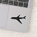 Search for plane view stickers Silhouette