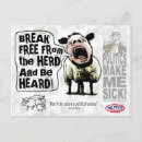 Recherche de politique cartes postales Protestation