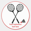 Recherche de navette autocollants Badminton