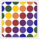 Search for rainbow coloured dots stickers Lgbt