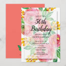 Search for vibrant birthday invitations Watercolor floral