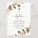 Search for 4x6 christening invitations Gold