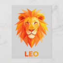 Recherche de lion feu cartes postales Zodiaque