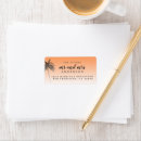 Search for beach return address labels Palm tree