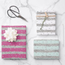 Search for silver confetti wrapping paper Pink