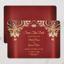 Search for red gold save the dates Unique