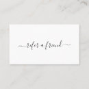 Search for salon referral cards Minimalist