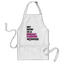 Search for breast cancer survivor aprons Warrior