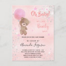 Search for gold silver baby shower invitations Pink