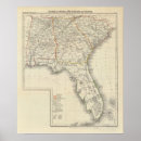 Search for map of florida posters Engraved
