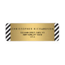 Search for gold chevron return address labels Stripes