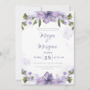 Search for purple flower wedding invitations Boho