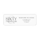 Search for 60th return address labels Modern bold