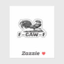 Search for funny wordplay stickers Crow
