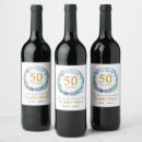 Search for 50th anniversary wine labels Vow renewal