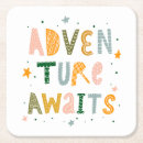 Search for adventure awaits coasters Cute