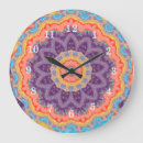Recherche de mandala orange horloges Floral