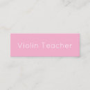 Search for violin teacher business cards Violinist