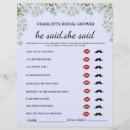 Search for he flyers Bridal shower