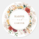 Recherche de fleurs rouges et jaunes autocollants Automne