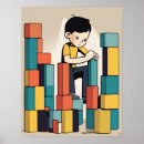 Search for building blocks posters Children