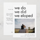 Search for we did it wedding announcement cards Modern