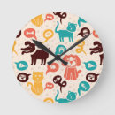 Recherche de motif chat horloges Arrière plan