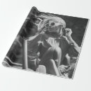 Search for woman wrapping paper Black and white