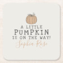 Recherche de citrouille dessous de verres Baby shower d'automne