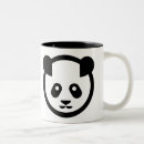 Recherche de pandas tasses Noir et blanc