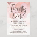 Search for rose gold 21st birthday invitations Trendy