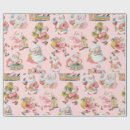 Search for retro santa wrapping paper Pink santa claus